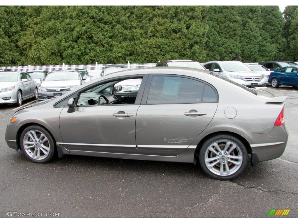 Galaxy Gray Metallic 2007 Honda Civic Si Sedan Exterior Photo #71524483