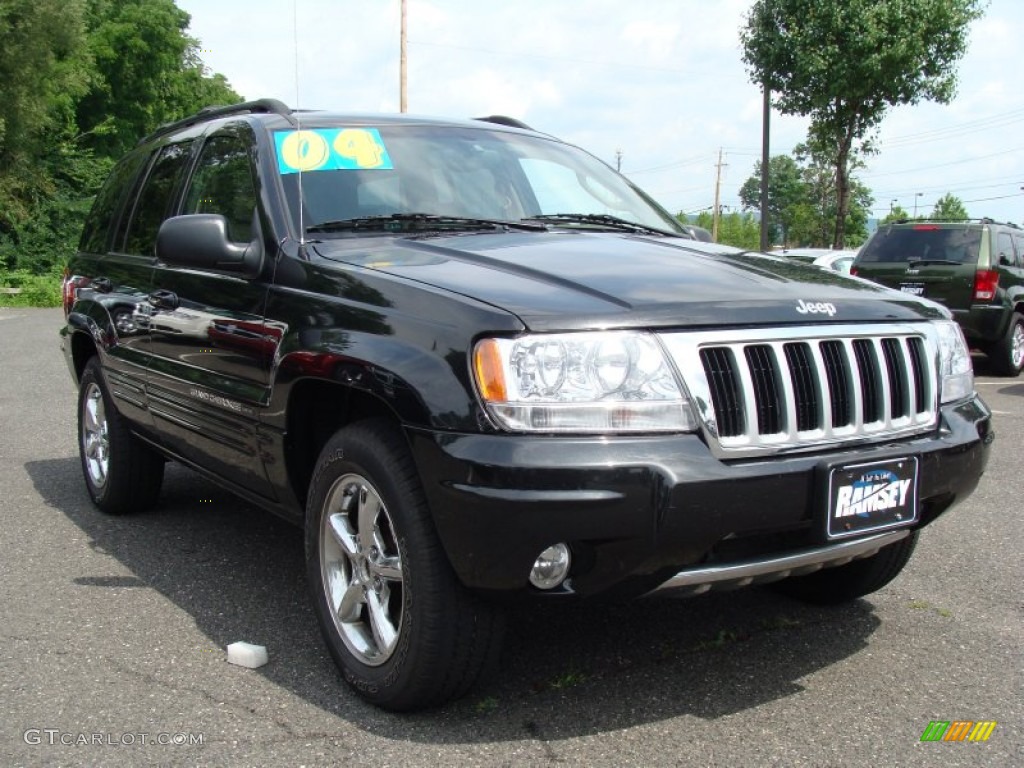 2004 Grand Cherokee Limited 4x4 - Brillant Black Crystal Pearl / Sandstone photo #3
