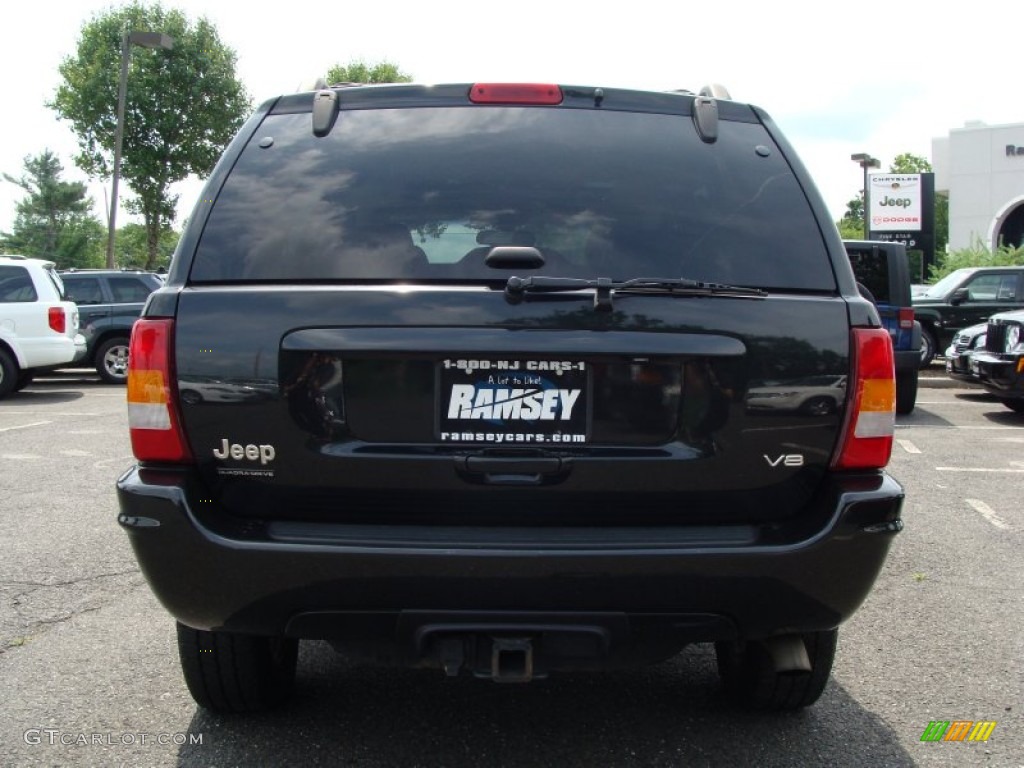 2004 Grand Cherokee Limited 4x4 - Brillant Black Crystal Pearl / Sandstone photo #5