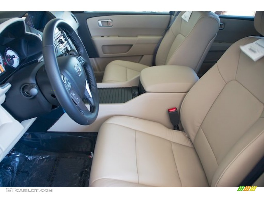 Beige Interior 2013 Honda Pilot EX-L Photo #71528398
