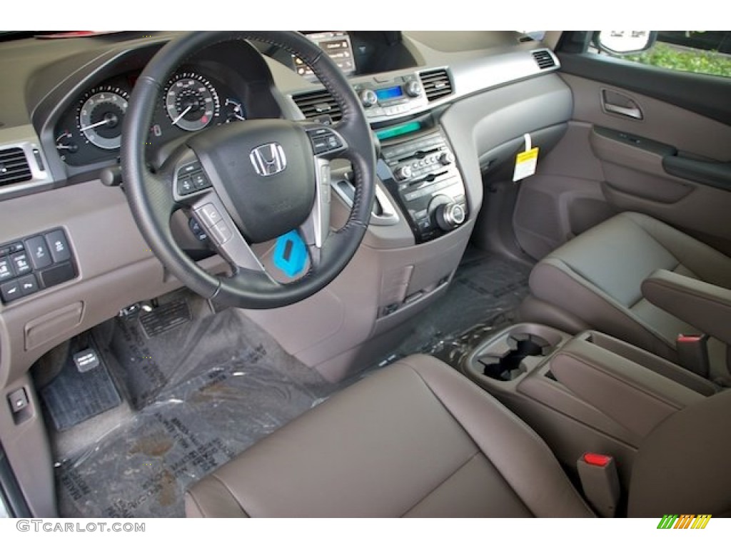 Truffle Interior 2013 Honda Odyssey Touring Elite Photo #71528593