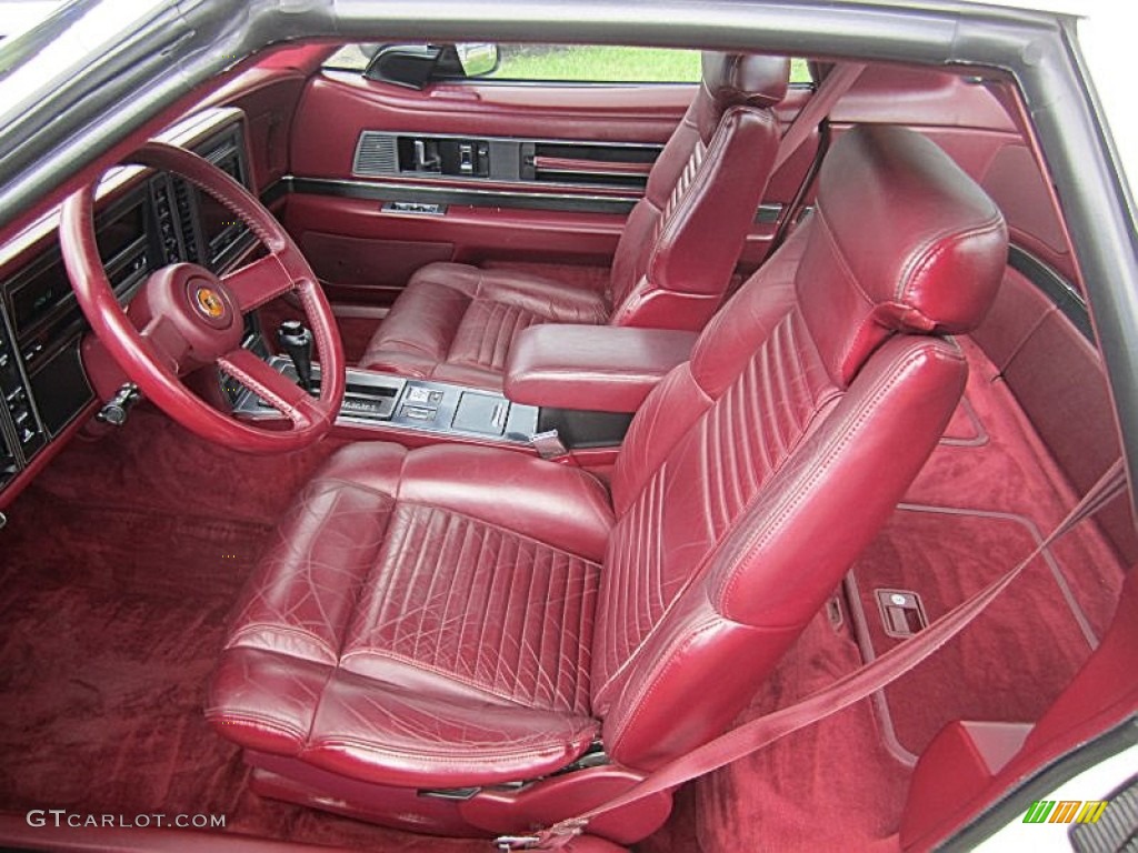 Red Interior 1989 Buick Reatta Coupe Photo #71528725