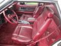 Red Prime Interior Photo for 1989 Buick Reatta #71528725