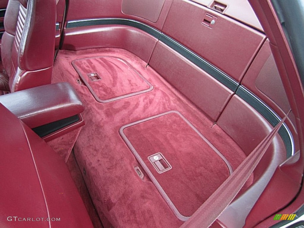 Red Interior 1989 Buick Reatta Coupe Photo #71528743