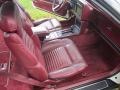 1989 Buick Reatta Red Interior Front Seat Photo