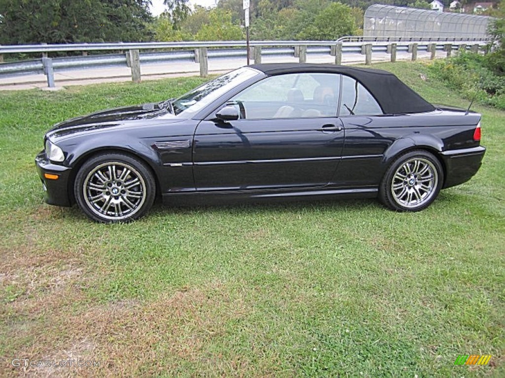 Carbon Black Metallic 2002 BMW M3 Convertible Exterior Photo #71528890