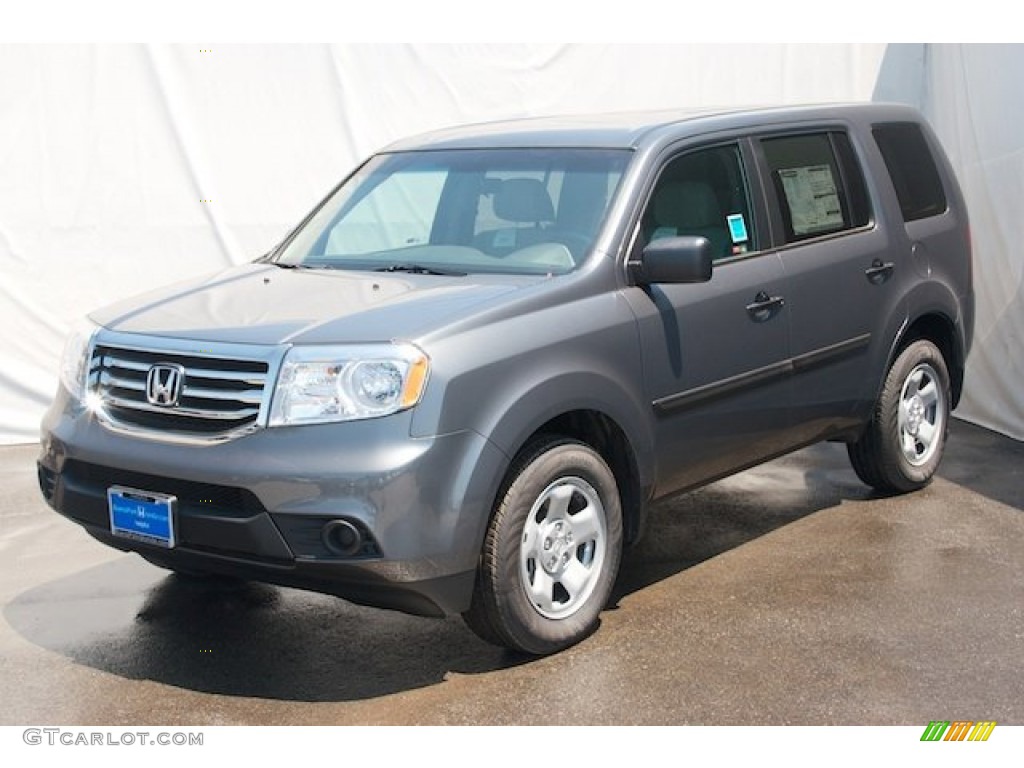 Polished Metal Metallic 2013 Honda Pilot LX Exterior Photo #71528899