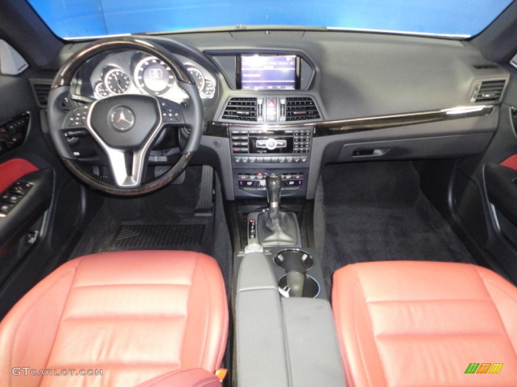 2012 Mercedes-Benz E 350 Cabriolet Red/Black Dashboard Photo #71529259
