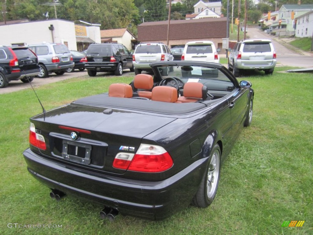 2002 M3 Convertible - Carbon Black Metallic / Cinnamon photo #40