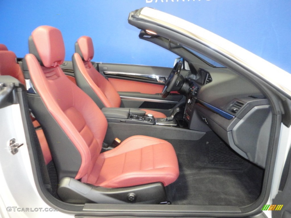 Red/Black Interior 2012 Mercedes-Benz E 350 Cabriolet Photo #71529331