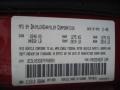 PRH: Inferno Red Crystal Pearlcoat 2007 Chrysler 300 Touring Color Code