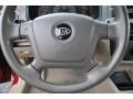 2006 Kia Spectra Beige Interior Steering Wheel Photo
