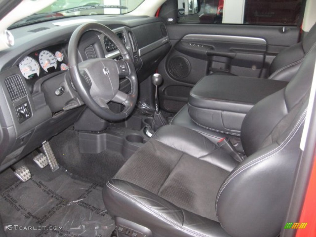Dark Slate Gray Interior 2004 Dodge Ram 1500 SRT-10 Regular Cab Photo #71533672