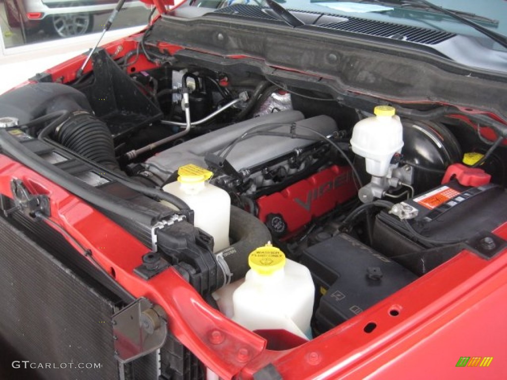 2004 Ram 1500 SRT-10 Regular Cab - Flame Red / Dark Slate Gray photo #13