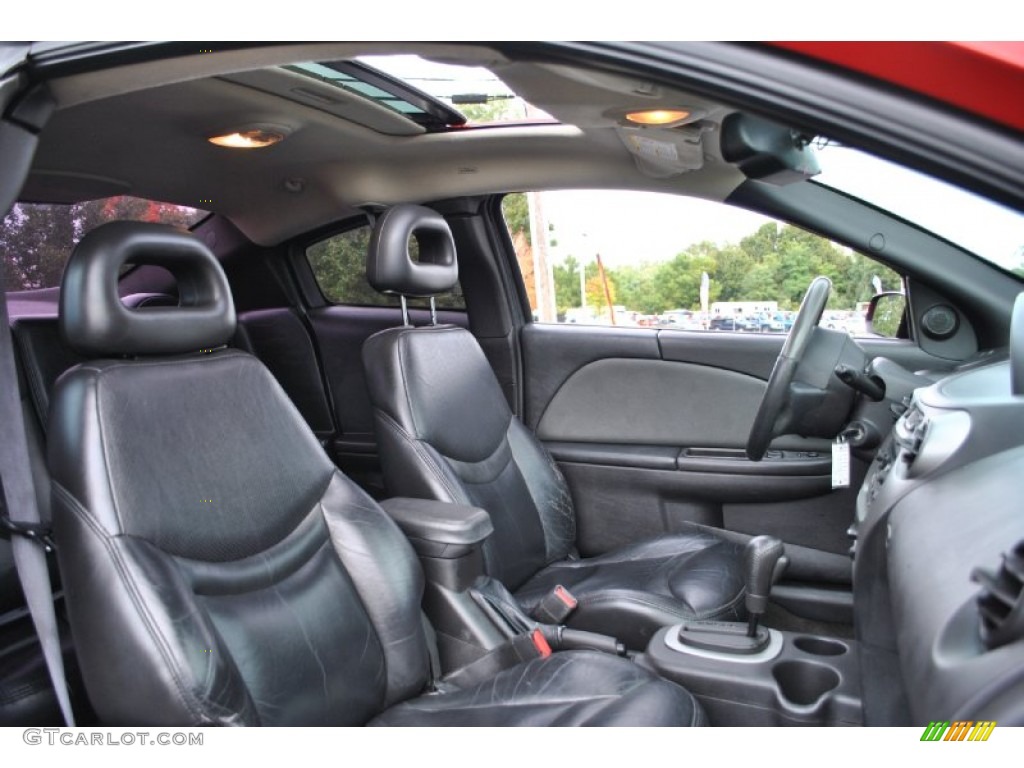 Black Interior 2004 Saturn ION 3 Quad Coupe Photo #71533906