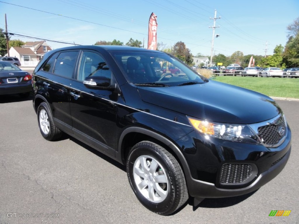 Ebony Black 2013 Kia Sorento LX Exterior Photo #71534947