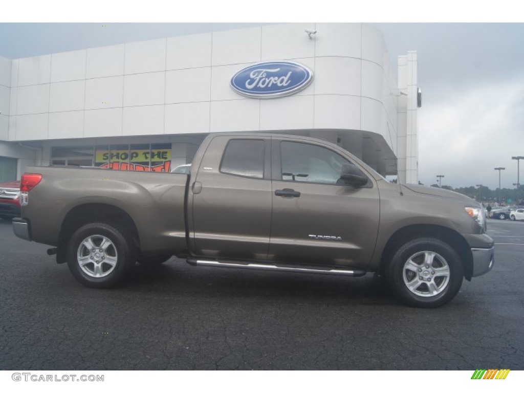 2011 Tundra SR5 Double Cab - Pyrite Mica / Black photo #2