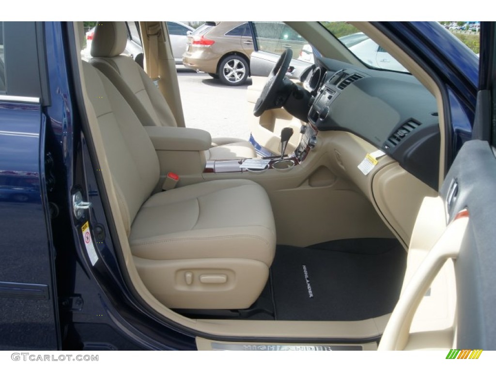 Sand Beige Interior 2013 Toyota Highlander Limited Photo #71536747