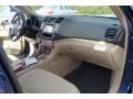 Sand Beige 2013 Toyota Highlander Limited Dashboard