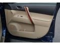 Sand Beige 2013 Toyota Highlander Limited Door Panel
