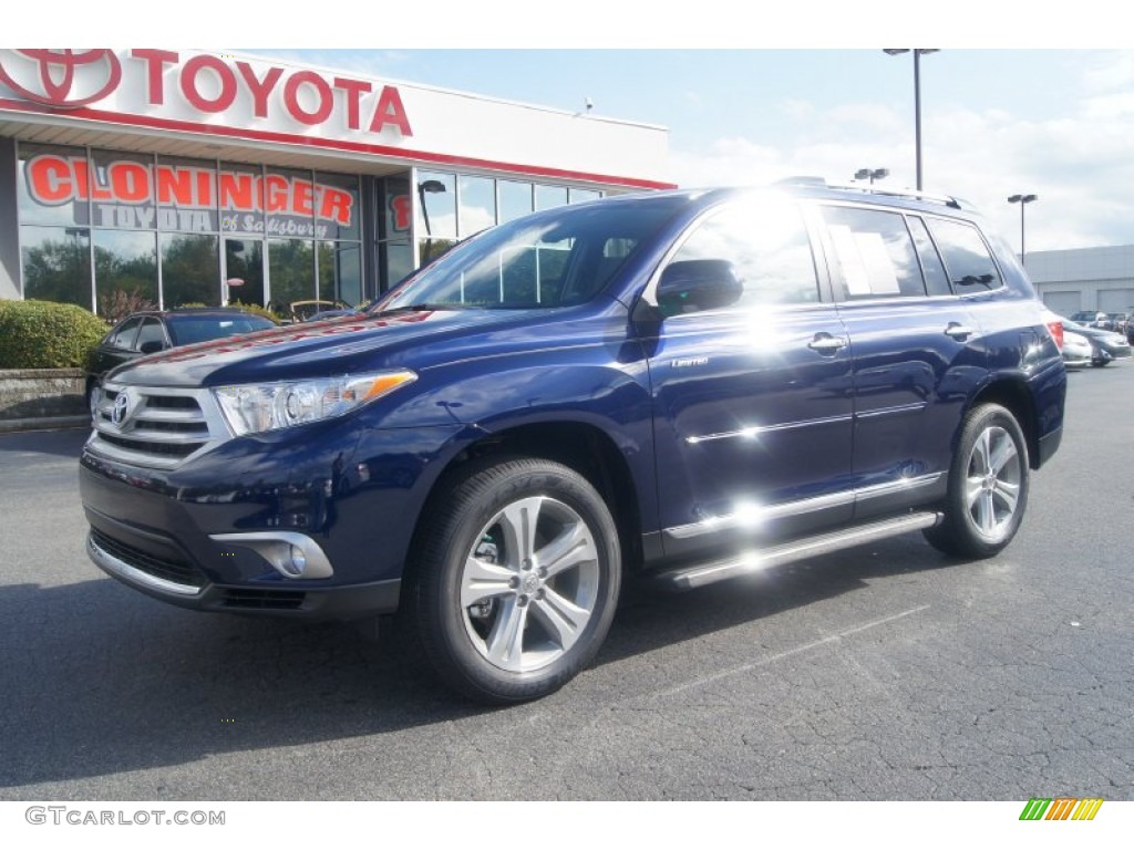 2013 Highlander Limited - Nautical Blue Metallic / Ash photo #1