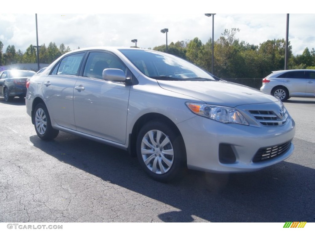 2013 Corolla LE - Classic Silver Metallic / Dark Charcoal photo #7