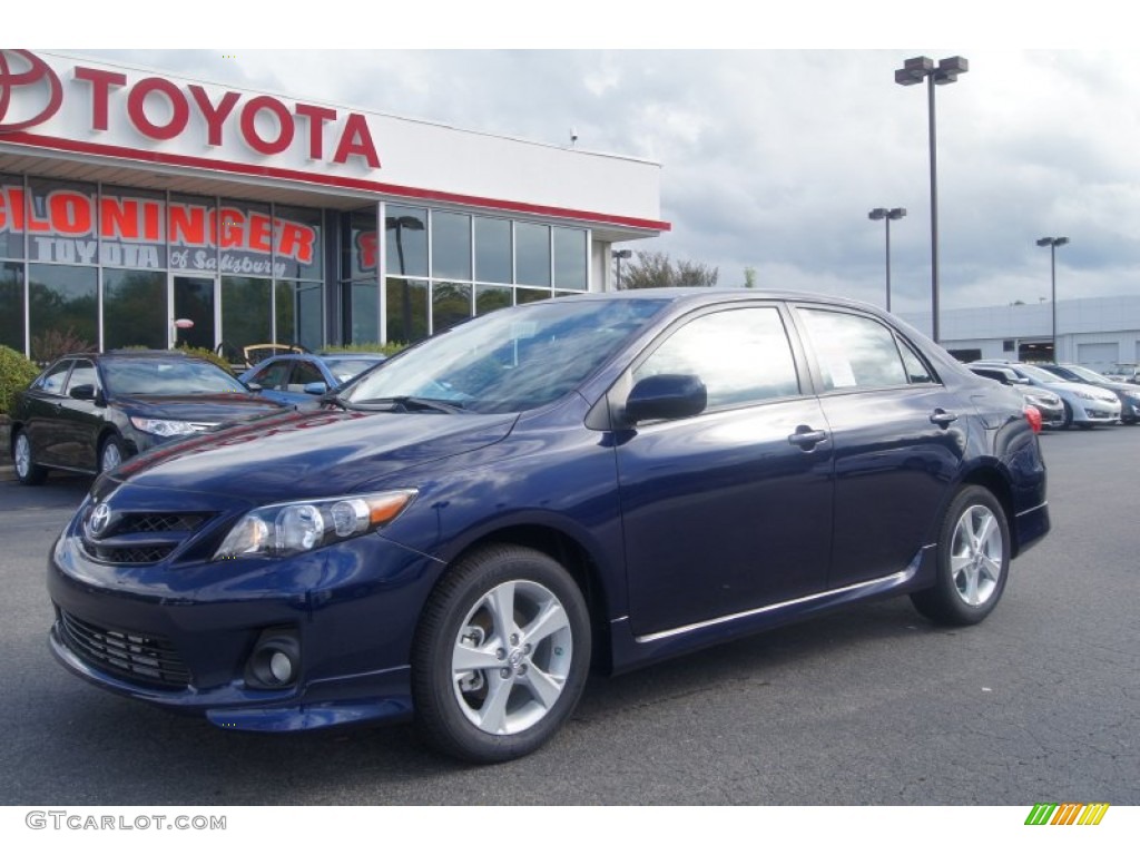 2013 Corolla S - Nautical Blue Metallic / Dark Charcoal photo #1