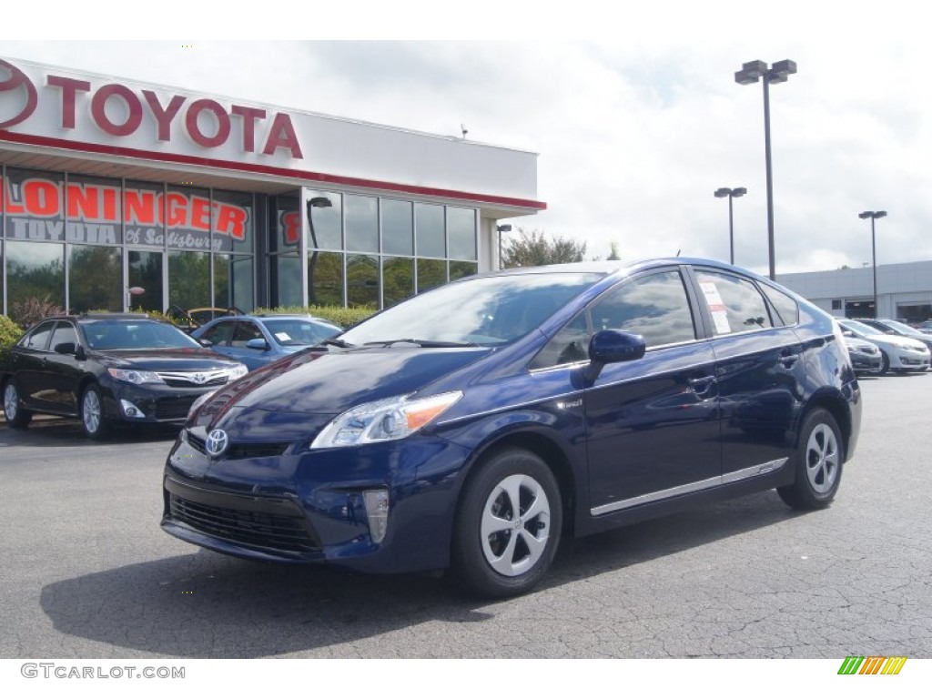 2012 Prius 3rd Gen Two Hybrid - Nautical Blue Metallic / Bisque photo #1