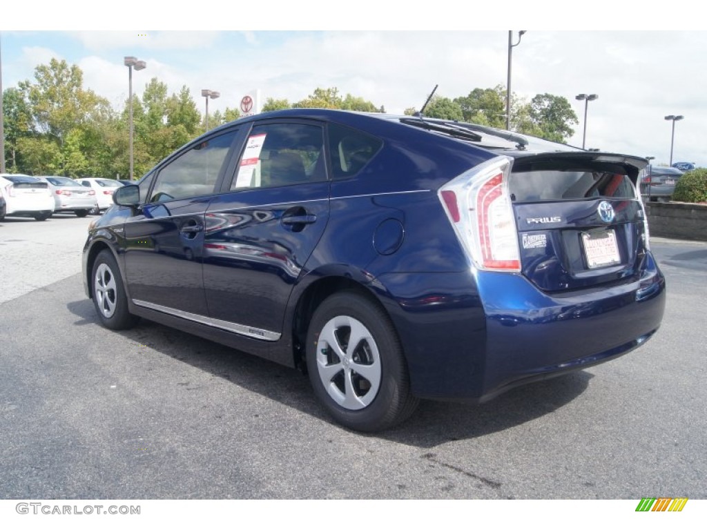 2012 Prius 3rd Gen Two Hybrid - Nautical Blue Metallic / Bisque photo #3