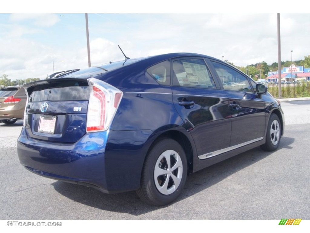 2012 Prius 3rd Gen Two Hybrid - Nautical Blue Metallic / Bisque photo #5