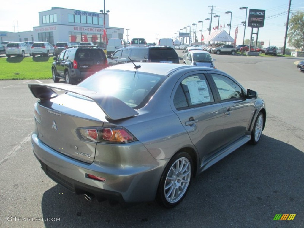 2013 Lancer Evolution GSR - Mercury Gray / Black photo #5