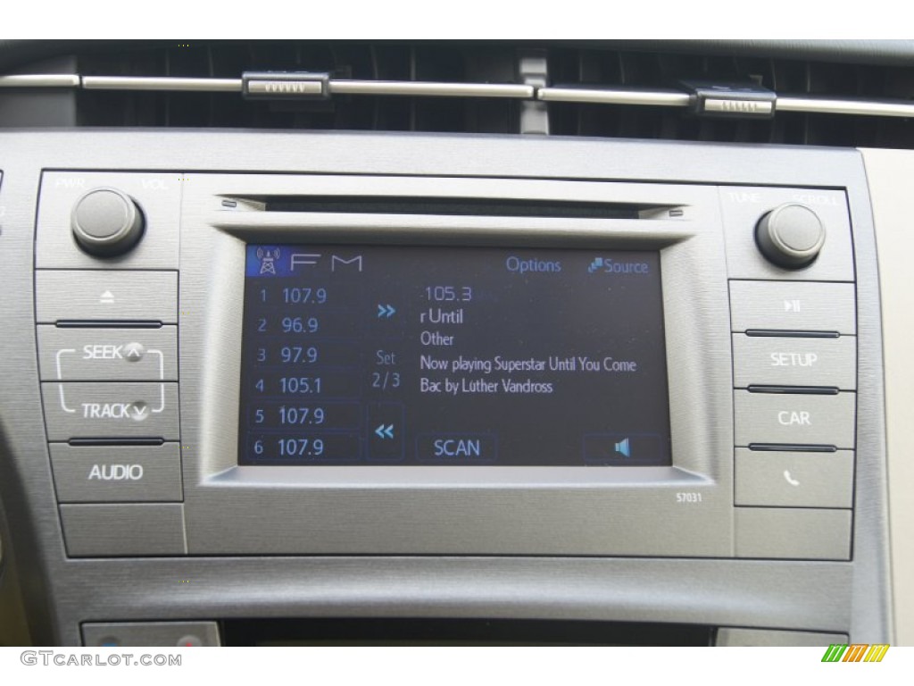 2012 Prius 3rd Gen Two Hybrid - Nautical Blue Metallic / Bisque photo #28