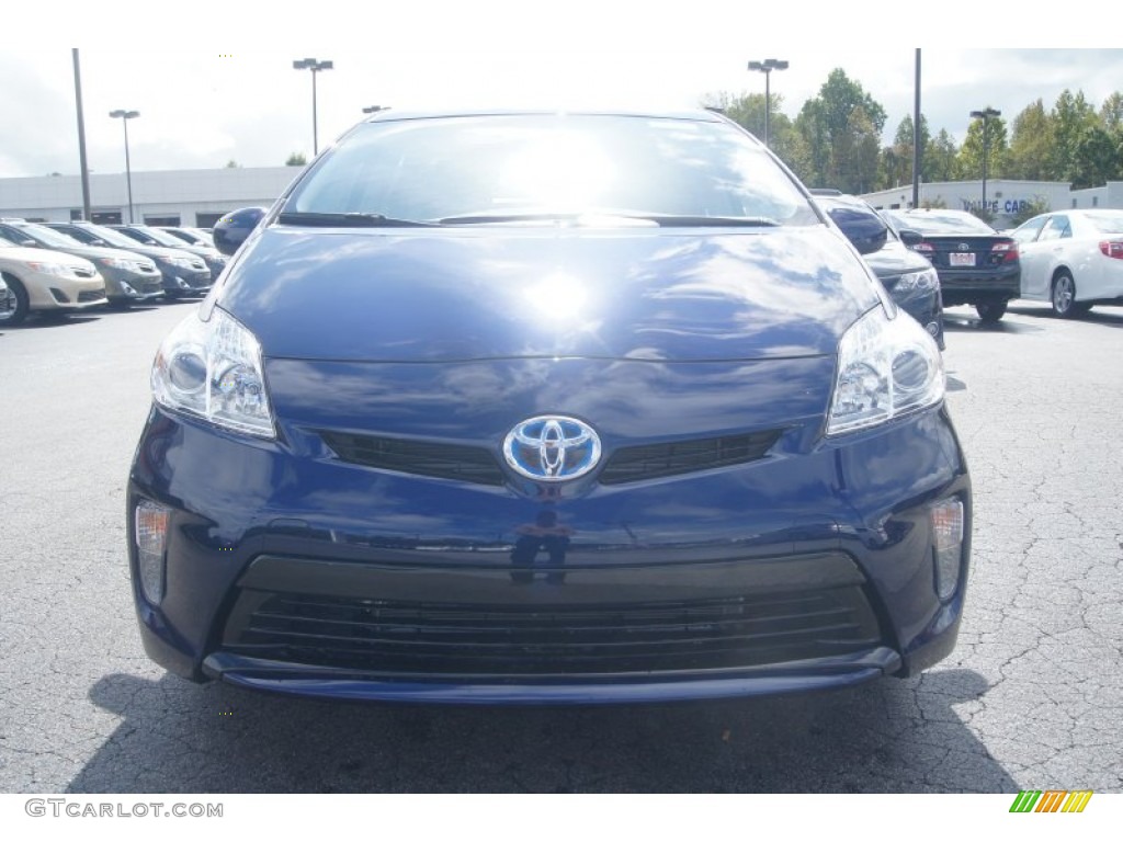 2012 Prius 3rd Gen Two Hybrid - Nautical Blue Metallic / Bisque photo #36