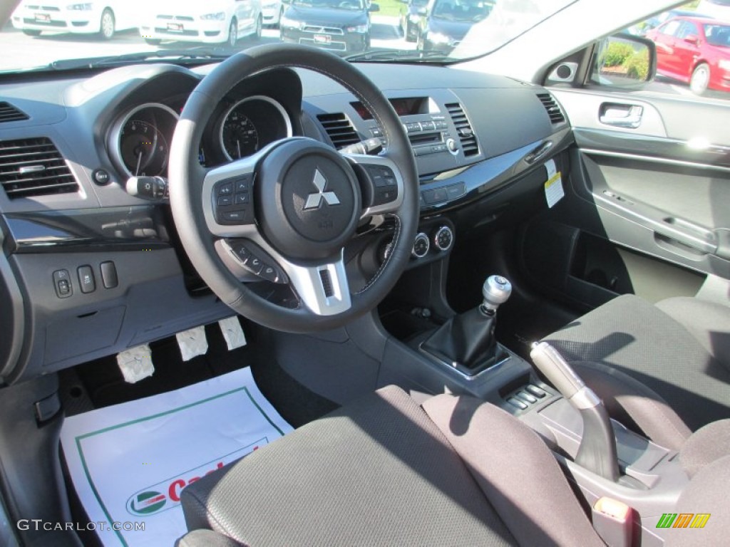 Black Interior 2013 Mitsubishi Lancer Evolution GSR Photo #71538634