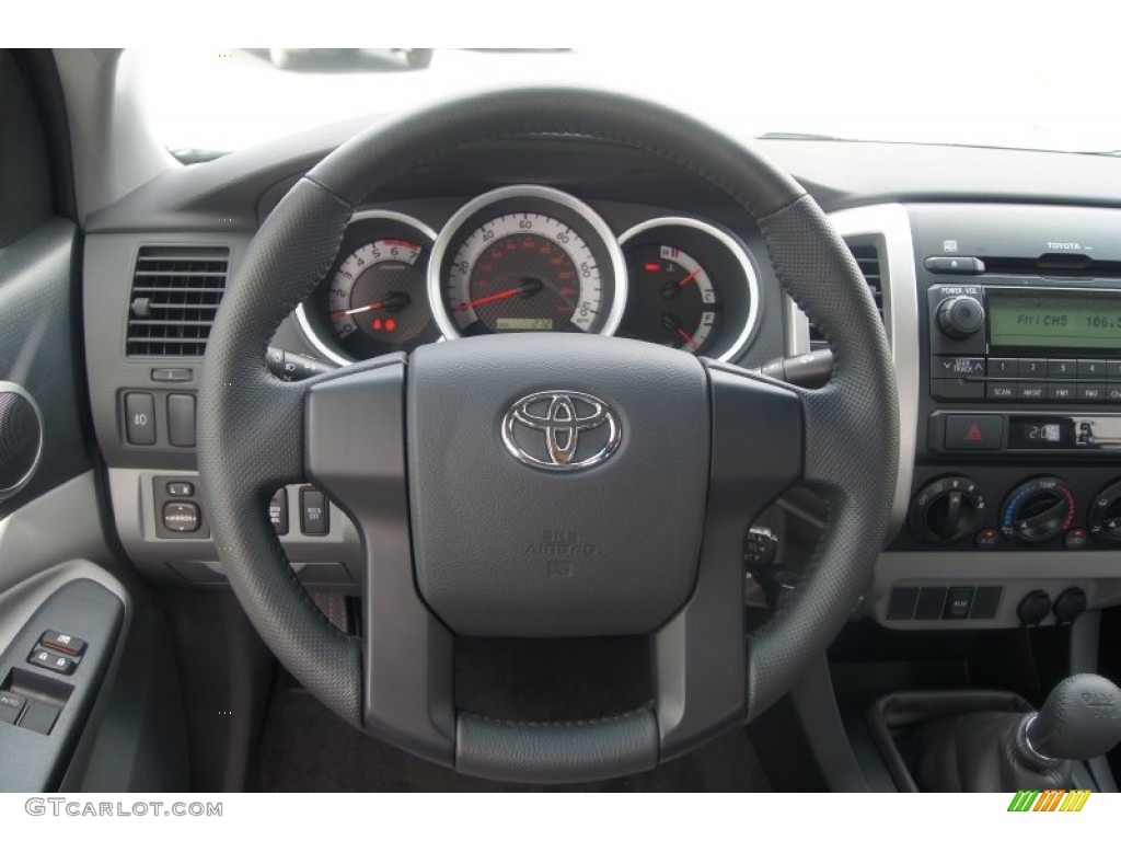 2012 Toyota Tacoma V6 SR5 Access Cab 4x4 Graphite Steering Wheel Photo #71538729