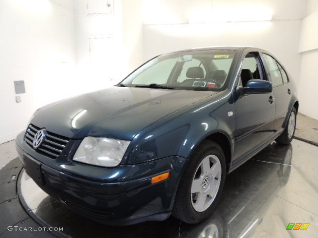 2002 Jetta GLS 1.8T Sedan - Baltic Green / Black photo #1