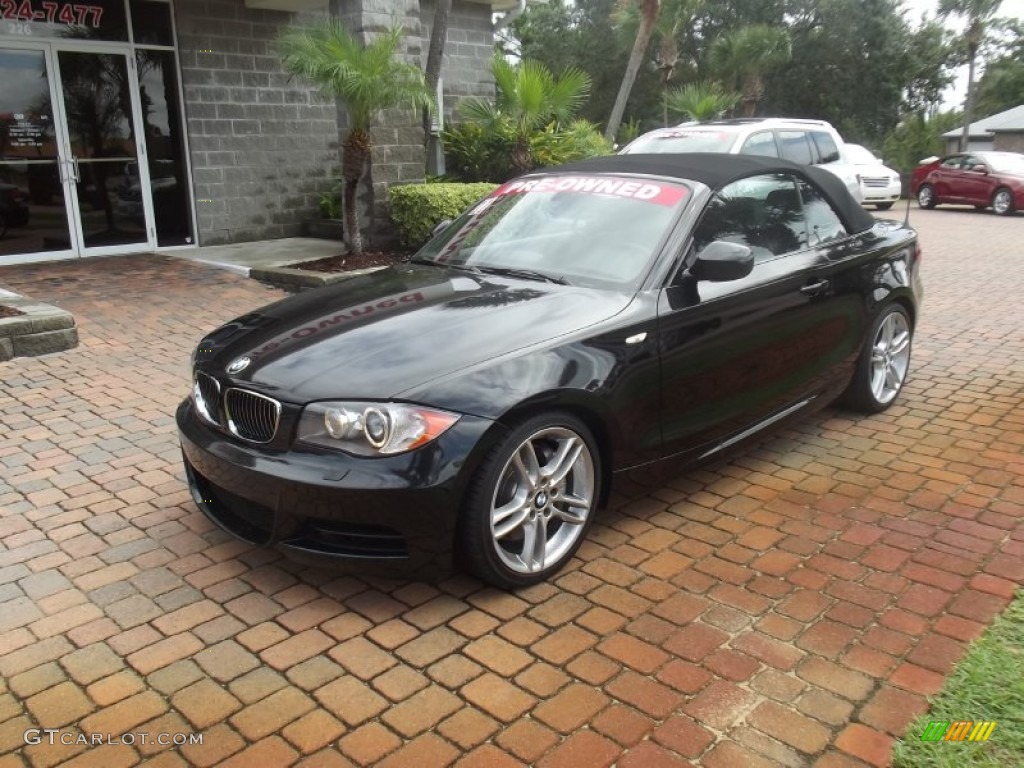 2011 1 Series 135i Convertible - Jet Black / Black photo #1