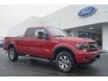 Ruby Red Metallic 2013 Ford F150 FX4 SuperCab 4x4 Exterior