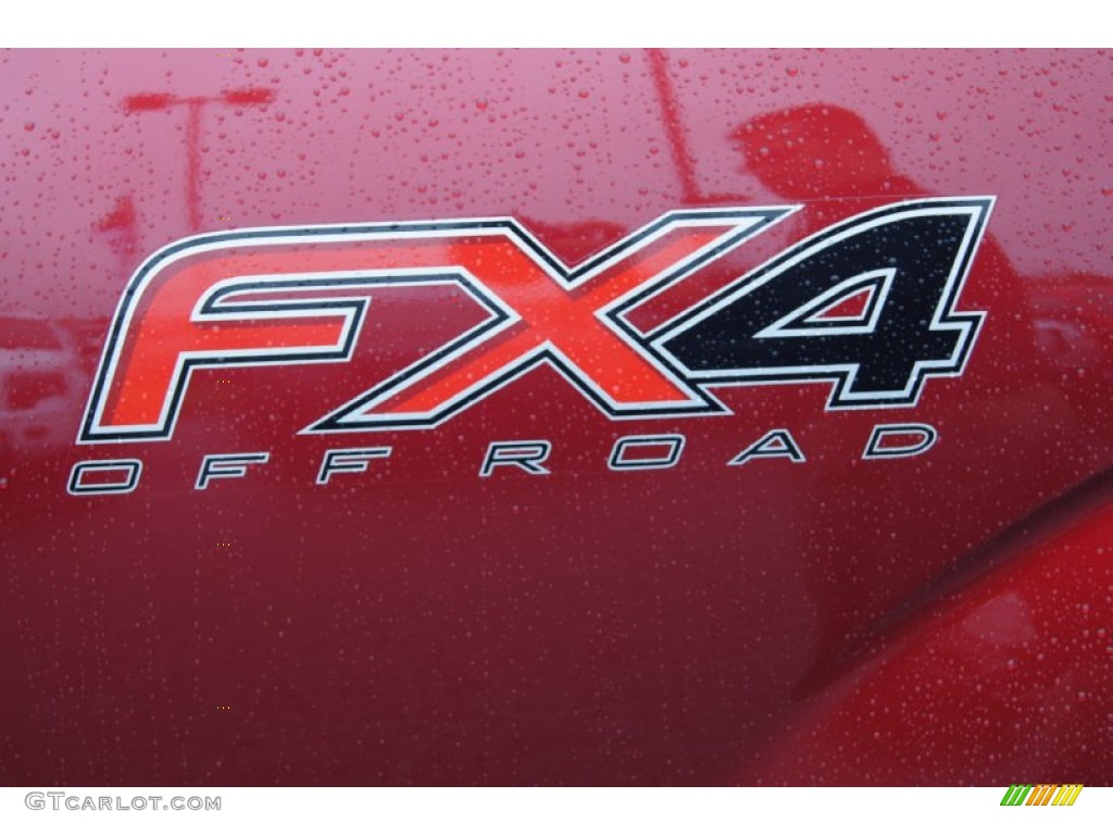 2013 F150 FX4 SuperCab 4x4 - Ruby Red Metallic / Black photo #22