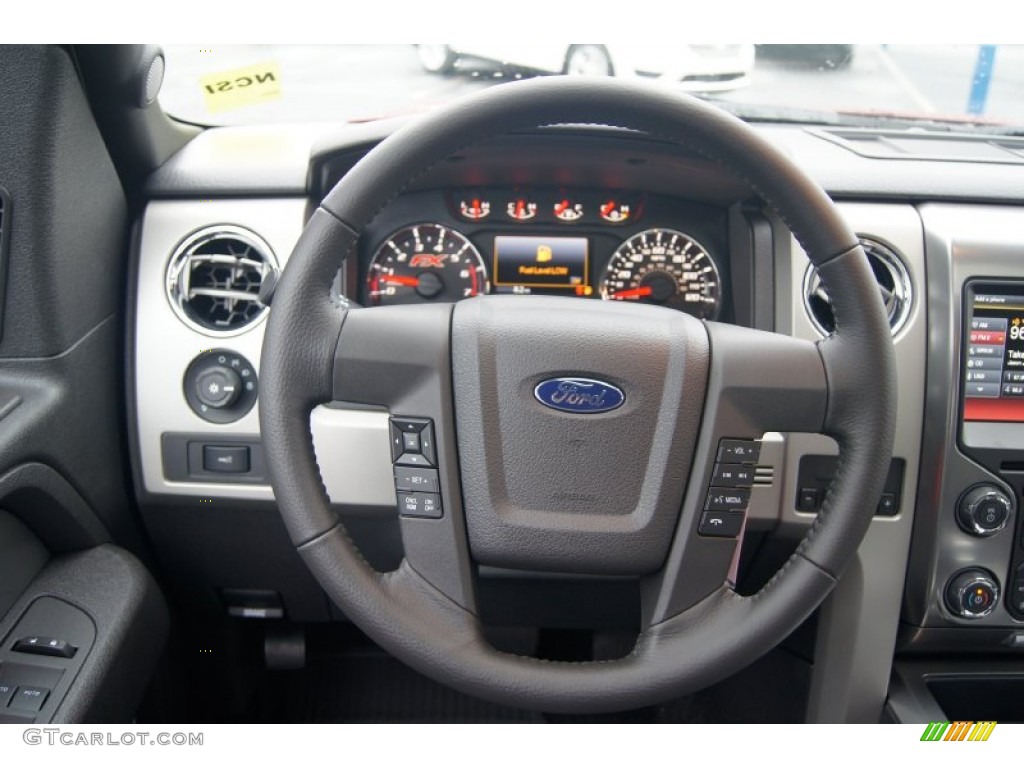 2013 F150 FX4 SuperCab 4x4 - Ruby Red Metallic / Black photo #28