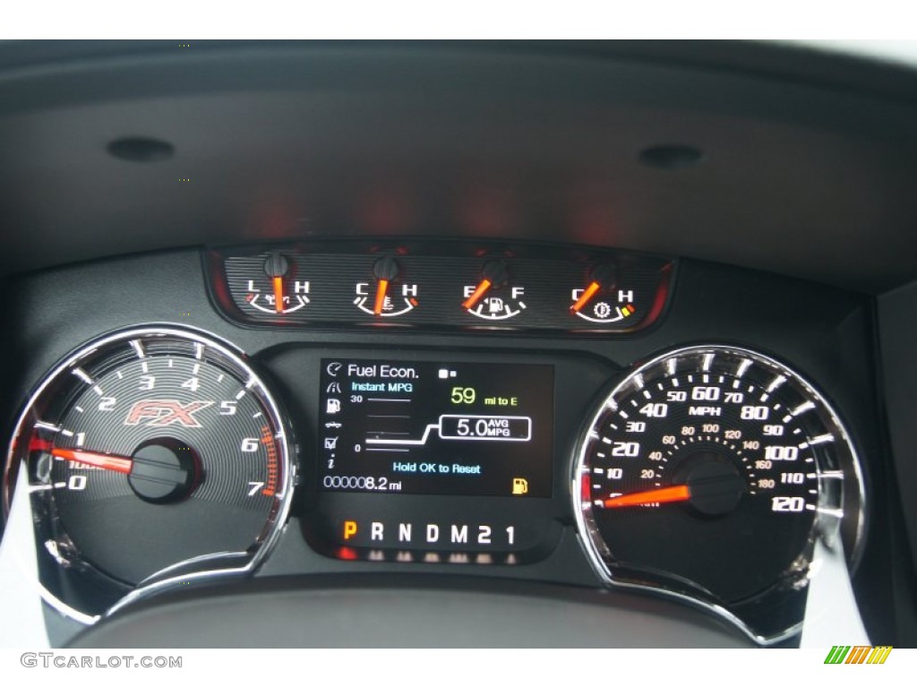 2013 Ford F150 FX4 SuperCab 4x4 Gauges Photo #71540251