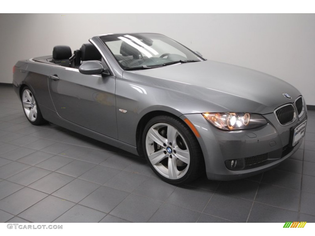 2009 3 Series 335i Convertible - Space Grey Metallic / Black photo #1