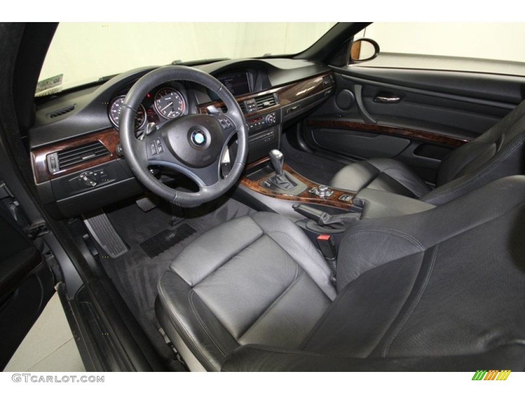 2009 3 Series 335i Convertible - Space Grey Metallic / Black photo #3