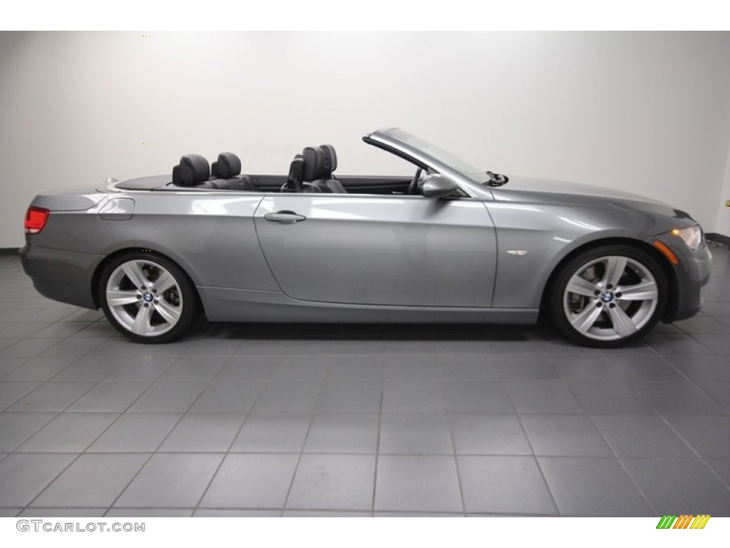 2009 3 Series 335i Convertible - Space Grey Metallic / Black photo #7