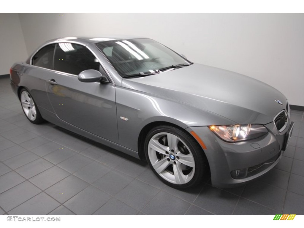 2009 3 Series 335i Convertible - Space Grey Metallic / Black photo #9