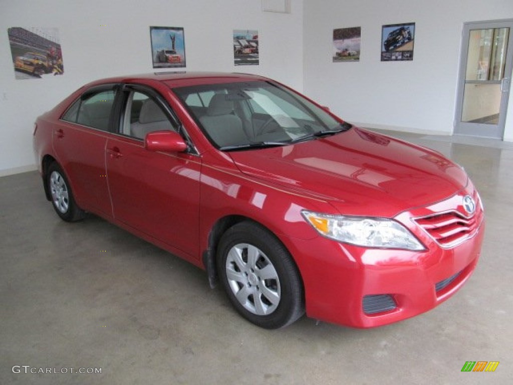 Barcelona Red Metallic 2010 Toyota Camry LE Exterior Photo #71541166