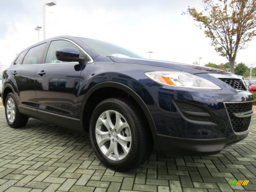 2011 CX-9 Touring - Stormy Blue Mica / Black photo #7