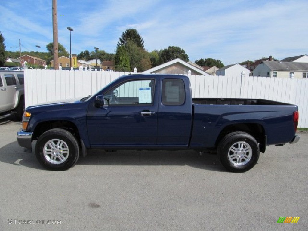 Navy Blue 2012 GMC Canyon SLE Extended Cab 4x4 Exterior Photo #71542019