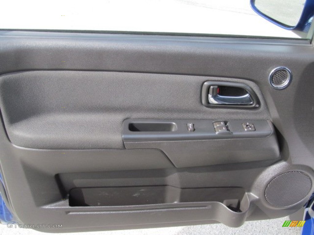 2012 GMC Canyon SLE Extended Cab 4x4 Ebony Door Panel Photo #71542126