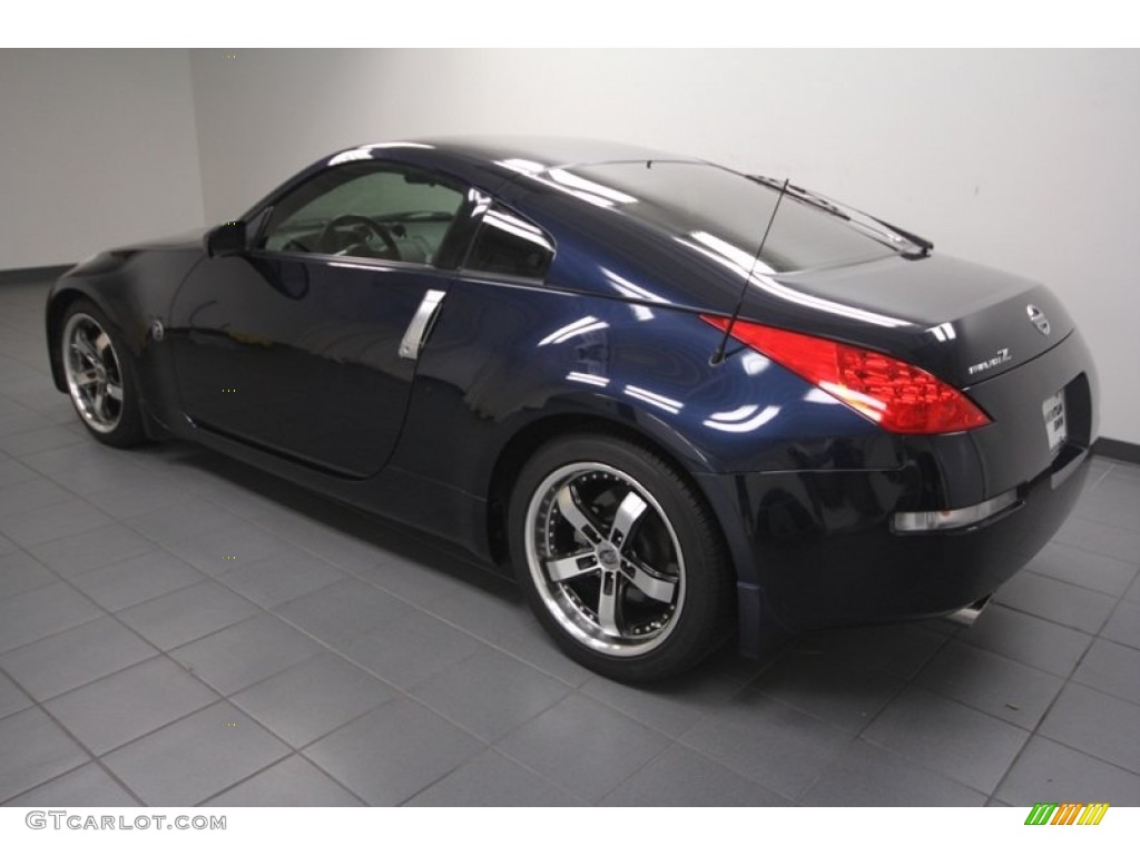 2008 350Z Coupe - San Marino Blue / Carbon photo #5